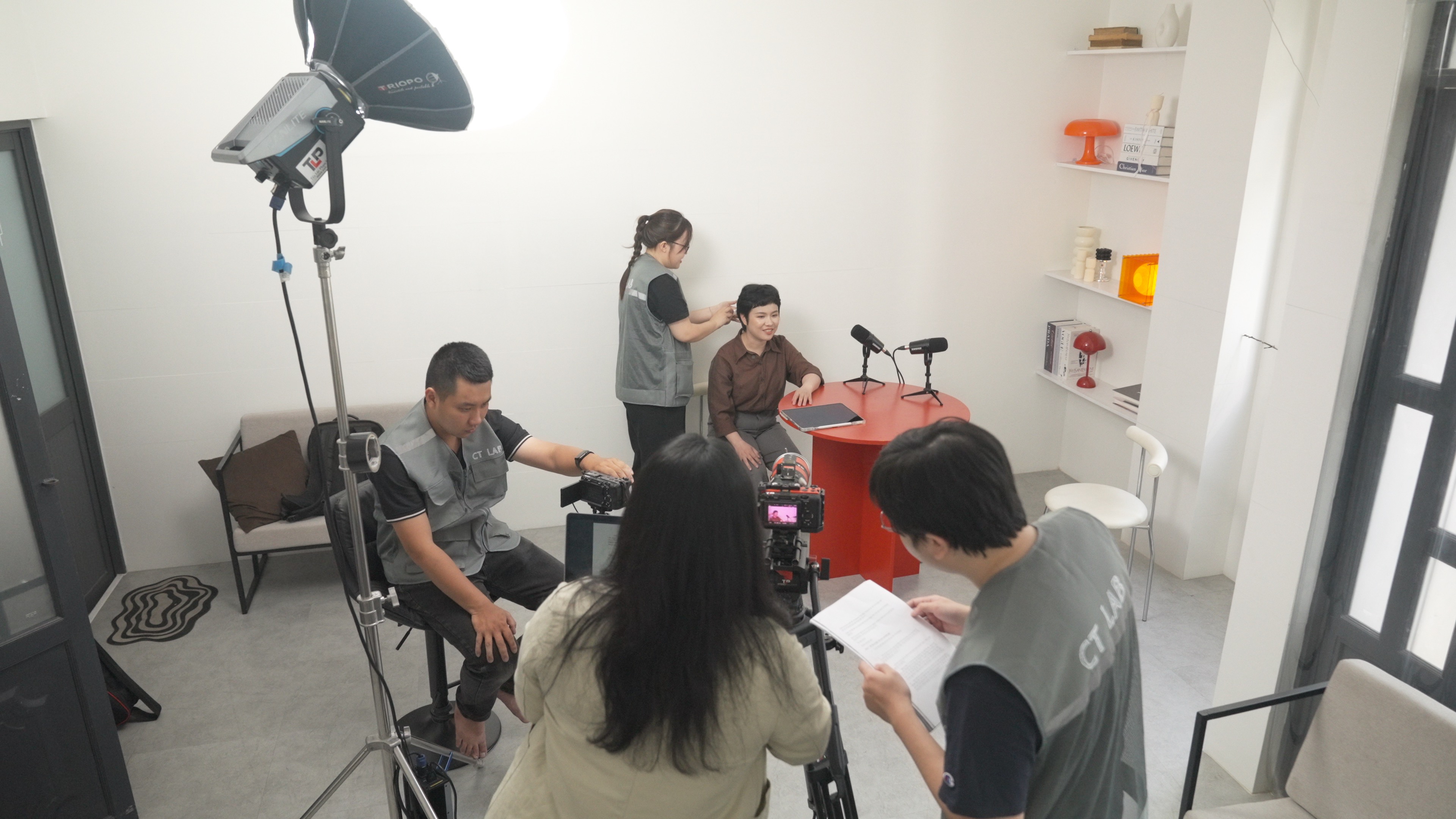 BTS — Podcast studio